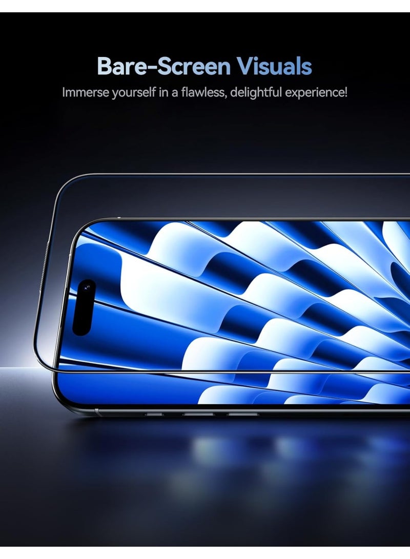 IPhone 17 Pro Max ESD Anti Static 9H Premium Tempered Glass Screen Protector With Black Frame - Image 2