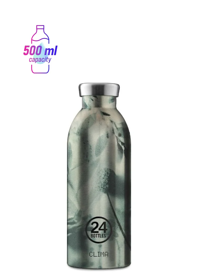 24Bottles CLIMA Bottle (500ml) Double Walled Insulated Stainless Steel Water Bottle - Blur Green