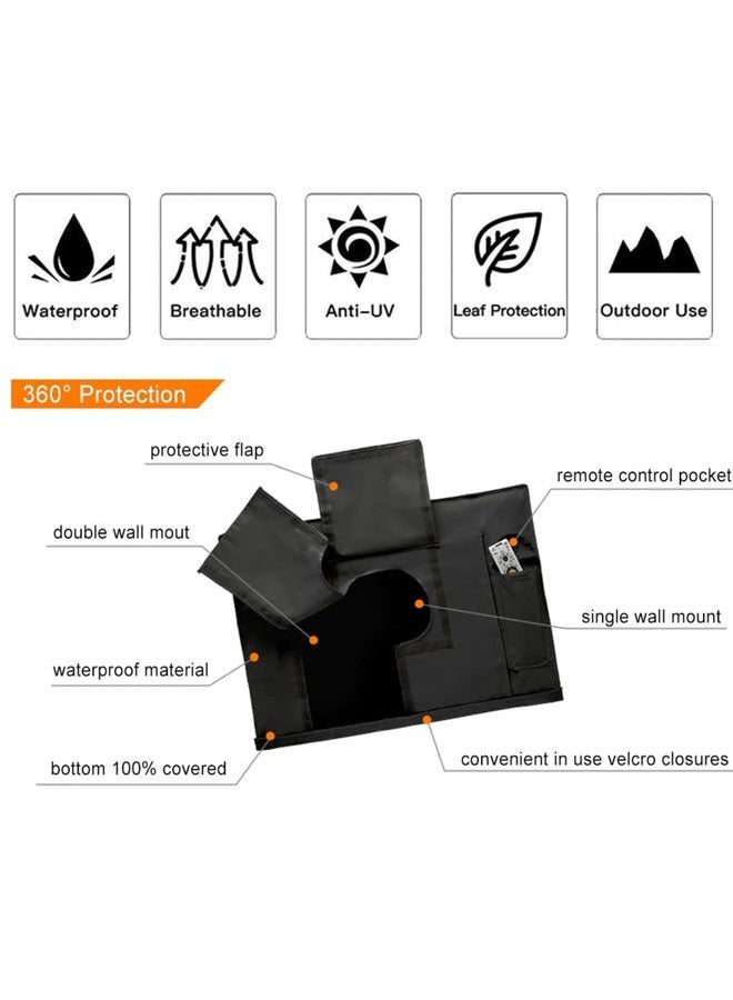 Skyour Outdoor TV Cover Heavy duty 600D Oxford Waterproof Dustproof Durable Patio Outside Television Cover TV Screen Full Protector Covers (55-58in) - Image 4