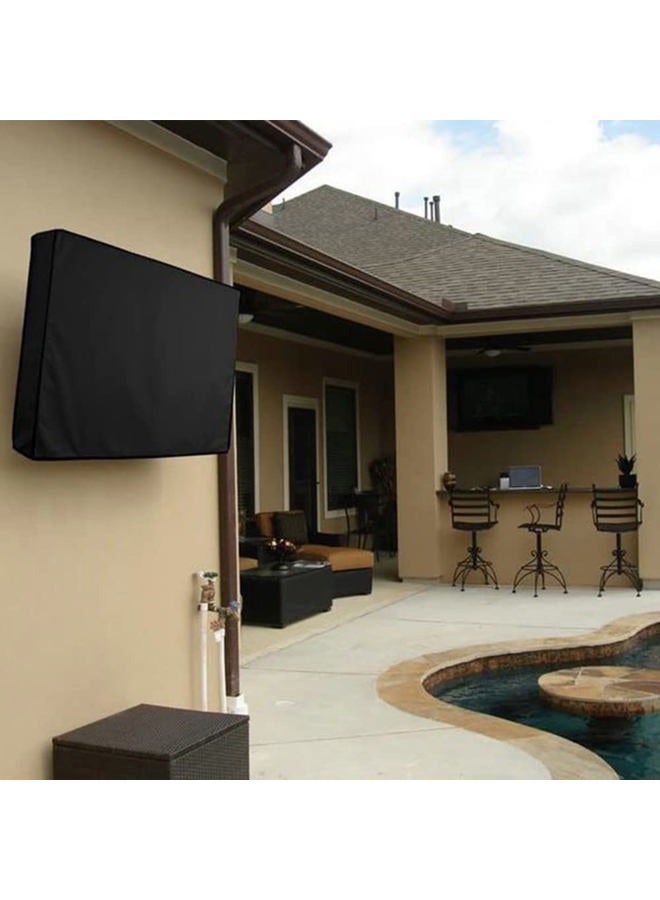 Skyour Outdoor TV Cover Heavy duty 600D Oxford Waterproof Dustproof Durable Patio Outside Television Cover TV Screen Full Protector Covers (55-58in) - Image 5