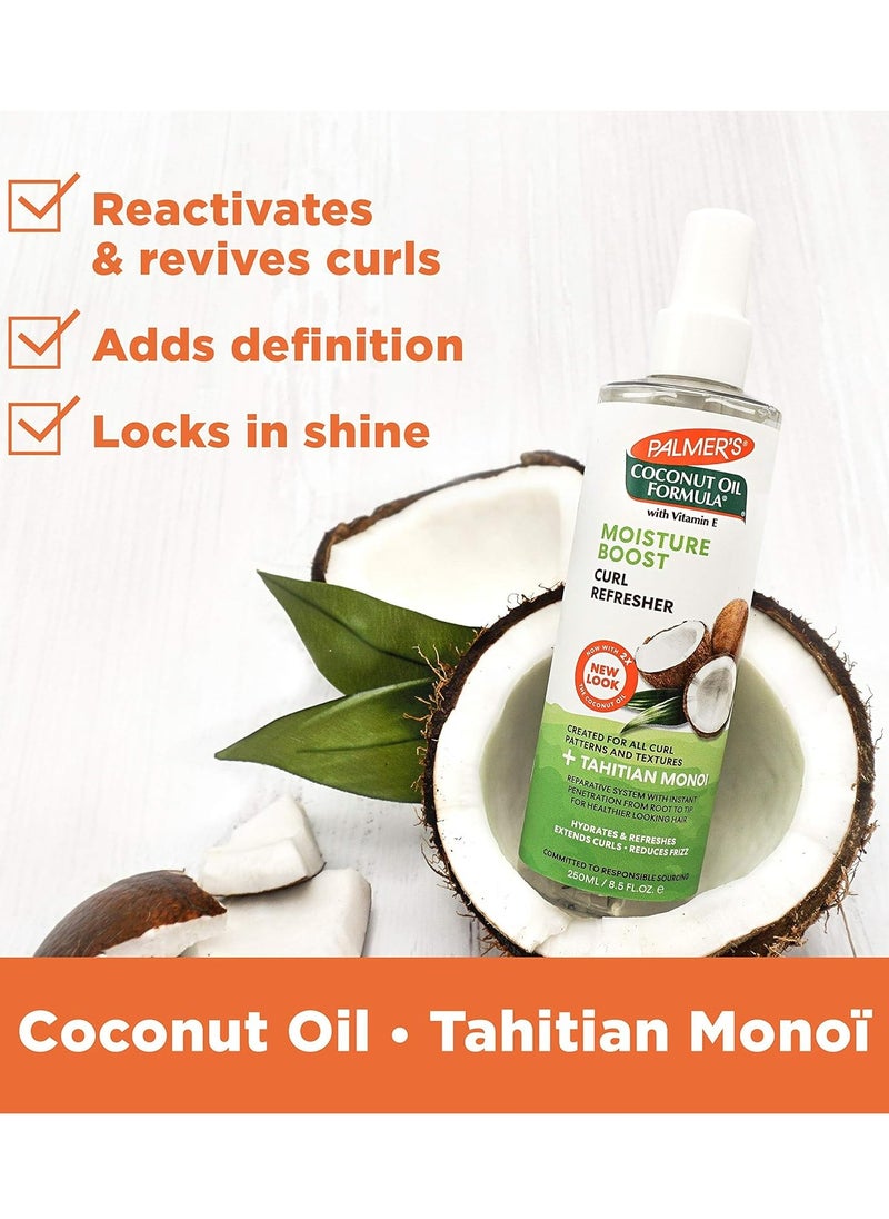 PALMER'S - Coconut Oil Formula Moisture Boost Curl Refresher Spray 250 ML - Image 1
