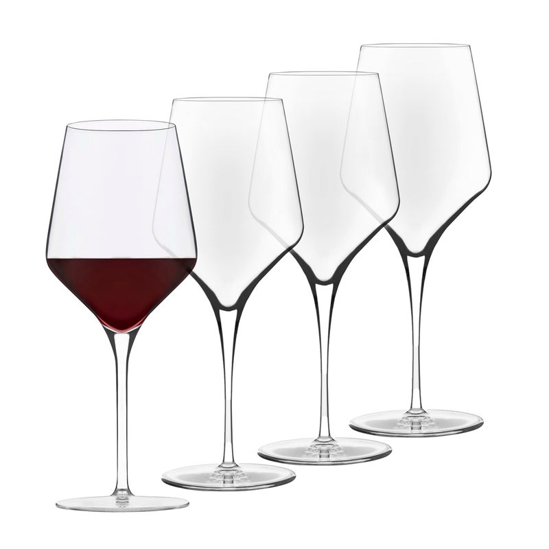 Libbey Signature All Purpose Wine Glasses Stemmed Modern Red and White Wine Glasses Set of 4 Elegant Wine Glass Gift Set for Weddings Birthdays
