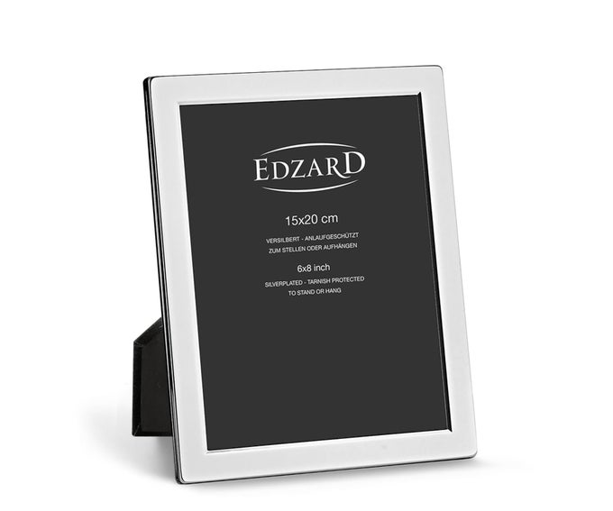 PHOTO FRAME SALERNO 6X8 INCH 15X20 CM SILVER PLATED PICTURE FRAME TARNISH PROTECTED