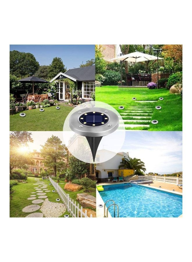 NIBEMINENT 8-Piece Solar Ground Lights White - Image 5