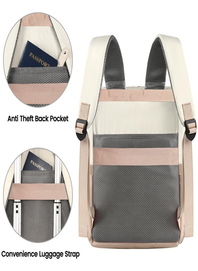 FALANKO Backpack for Women, 15.6 Inch Laptop Backpack with USB Charging Port, Water Resistant Work College Computer Teacher Nurse Doctor Backpack Bookbags Office Business Backpacks - Image 3