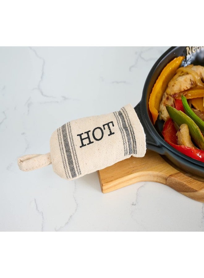 Mud Pie Circa Fajita Skillet Set, Black, 13 1/2" x 7" dia - Image 4