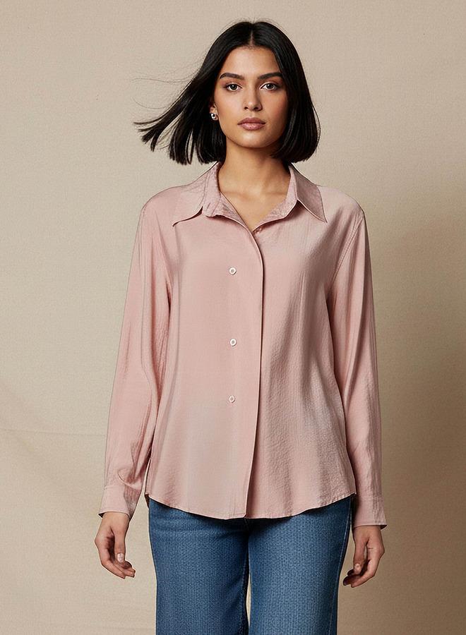 Splash FAV Regular Fit Viscose Top with Button Detail - Image 1