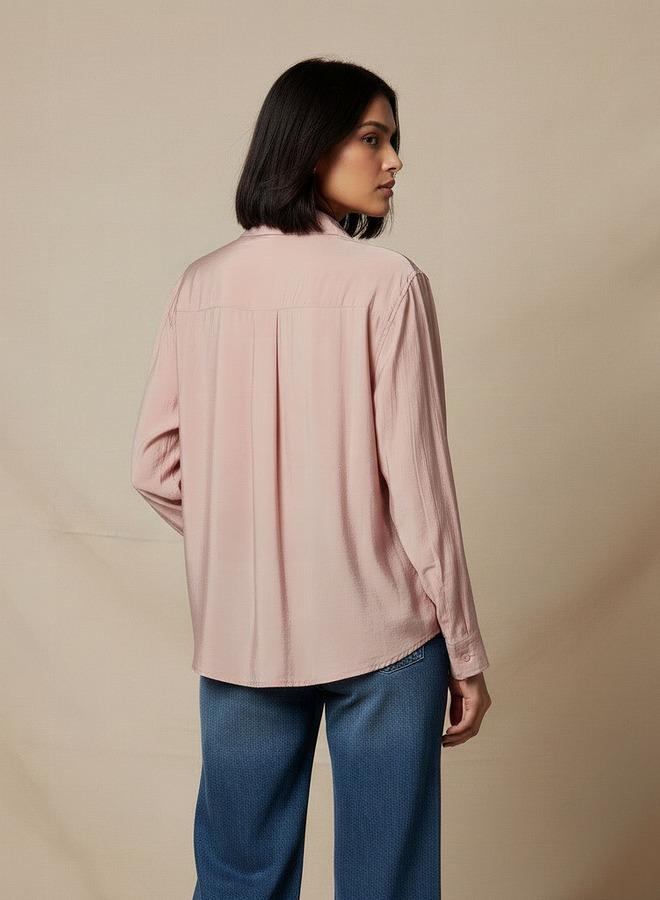 Splash FAV Regular Fit Viscose Top with Button Detail - Image 4