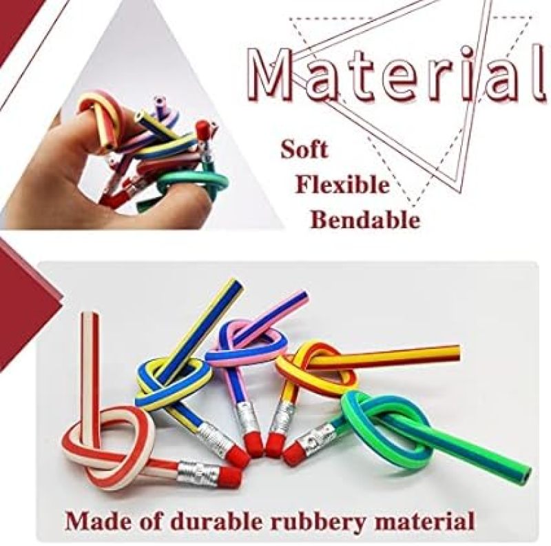 Flexible Pencils 24 Pack Color Magic Pencils - Creative Fun Pencils for Kids School Supplies - Image 3