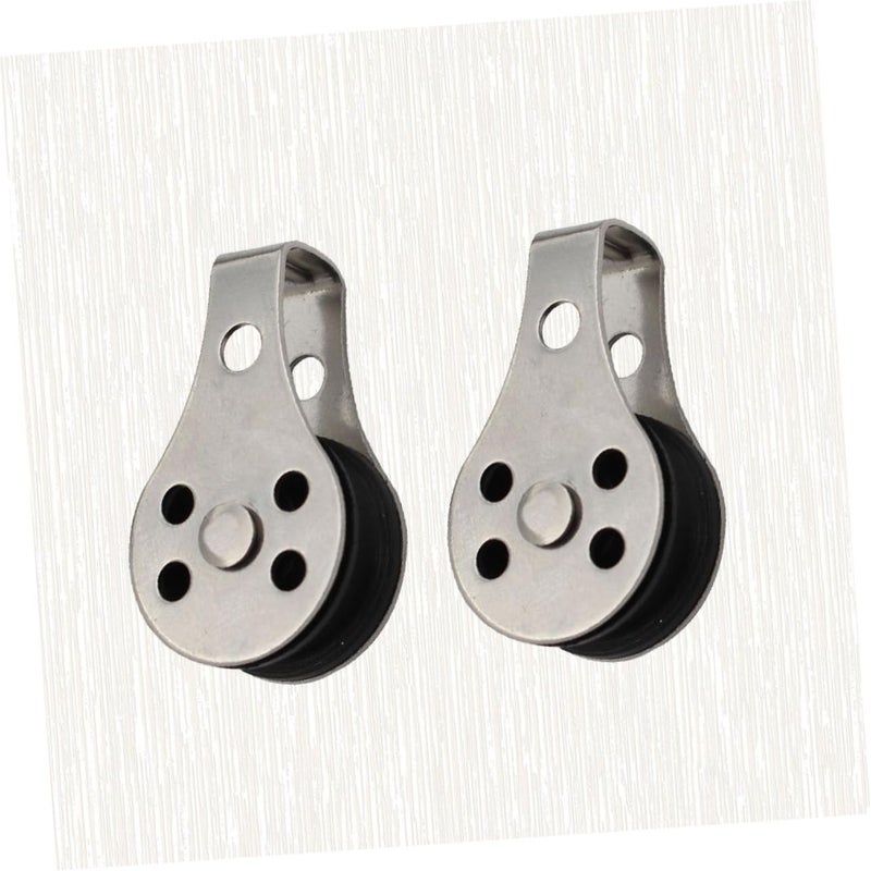 Stainless Steel Single Pulley With Nylon Rope For Fishing Net And Boat - Image 3