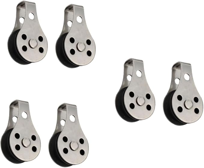 Stainless Steel Single Pulley With Nylon Rope For Fishing Net And Boat - Image 1