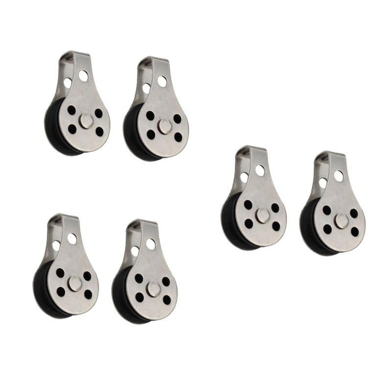 Stainless Steel Single Pulley With Nylon Rope For Fishing Net And Boat - Image 2
