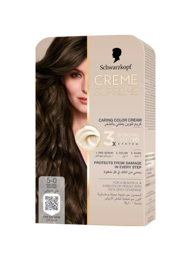 Schwarzkopf Supreme Full Kit 5-0 Natural Brown - Image 1