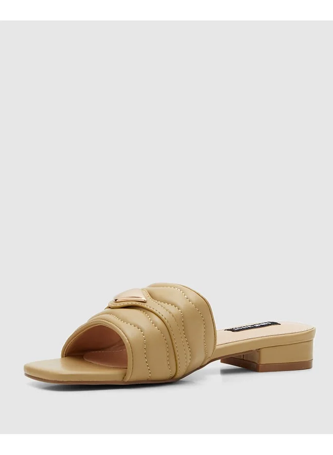 NINE WEST  Metal Accent Slide Sandals for Women | Best Price UAE