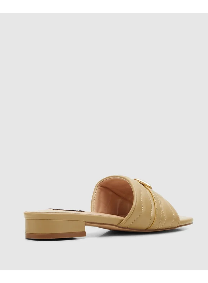 NINE WEST  Metal Accent Slide Sandals for Women | Best Price UAE
