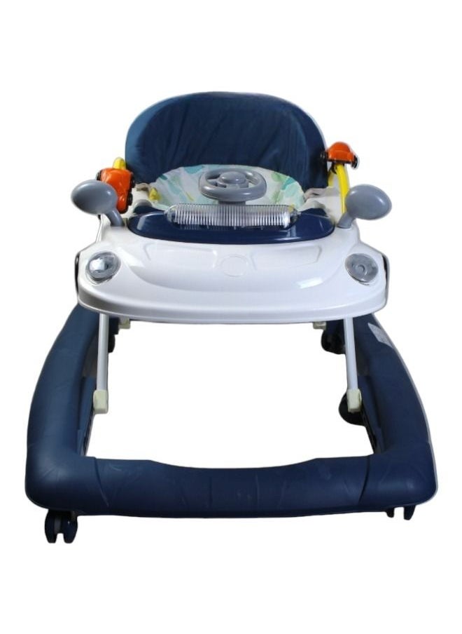 Rally Foldable Soft Cushioned Seat Baby Walker Blue  - Image 2