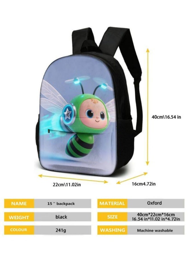 Bright Li Fire Unlock the new fashion of childish fun! Three-piece set of bags, cartoon elements for children and teenagers (students, children, friends' outings, mountain climbing, schooling, etc. can be used) - 32  - Image 5