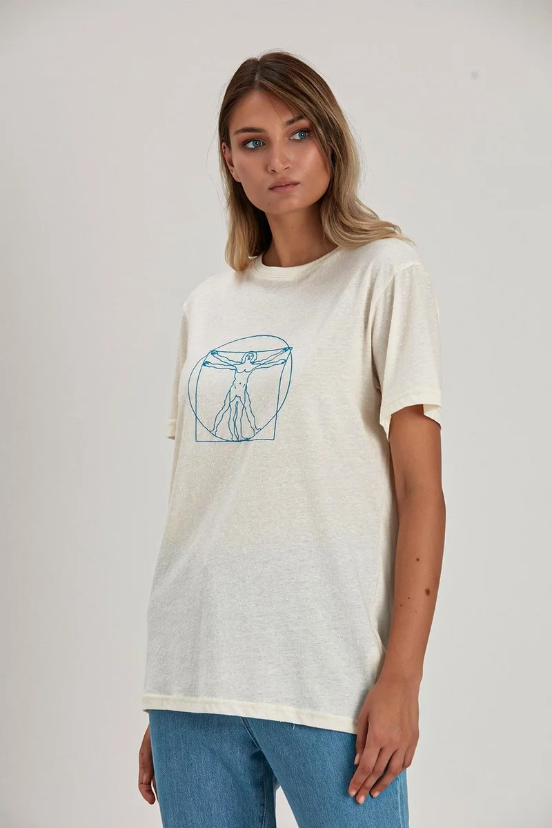 الكسندر جاردي Alexandergardı Printed Oversize T-Shirt (E21-71902)