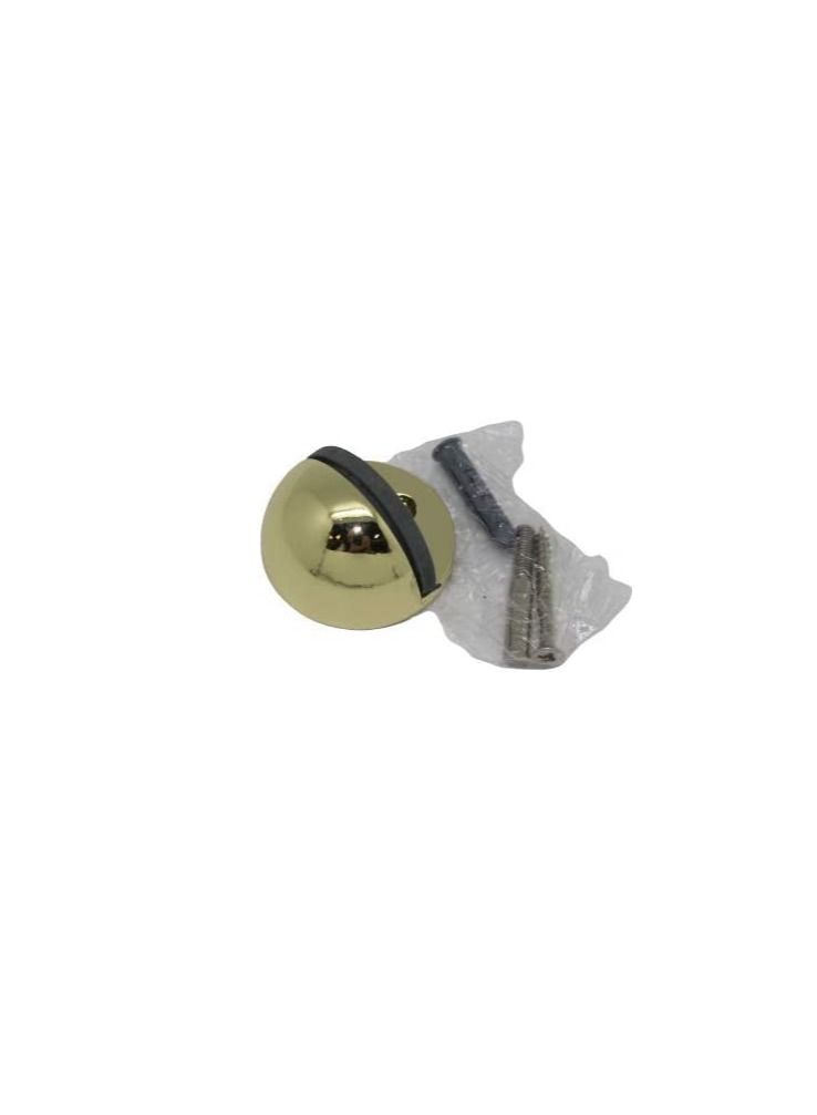 ROBUSTLINE Robustline Door Stopper | Half Round Floor Mount | Heavy Duty Brass Plated Finish  - Image 2