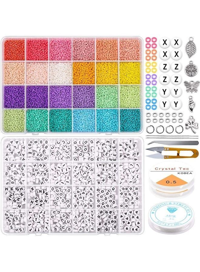 NIBEMINENT Letter And Mini Seed Bead With Accessories Set - Image 1