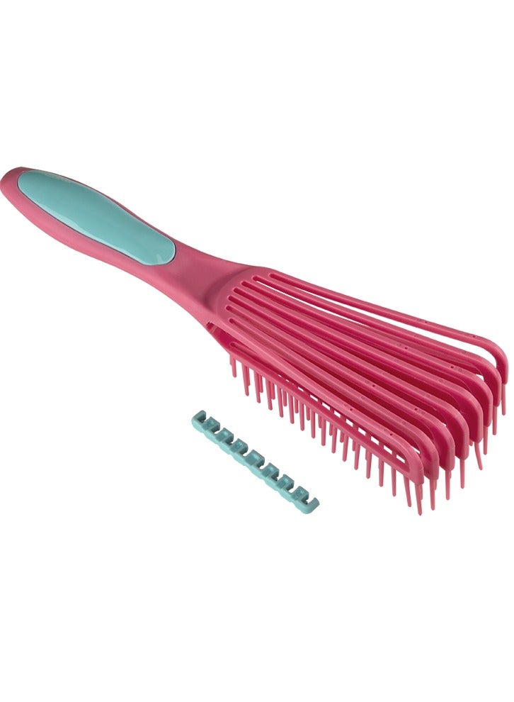 DOMPEL Silicone Brush for Styling Curly Hair – Pink - Image 2
