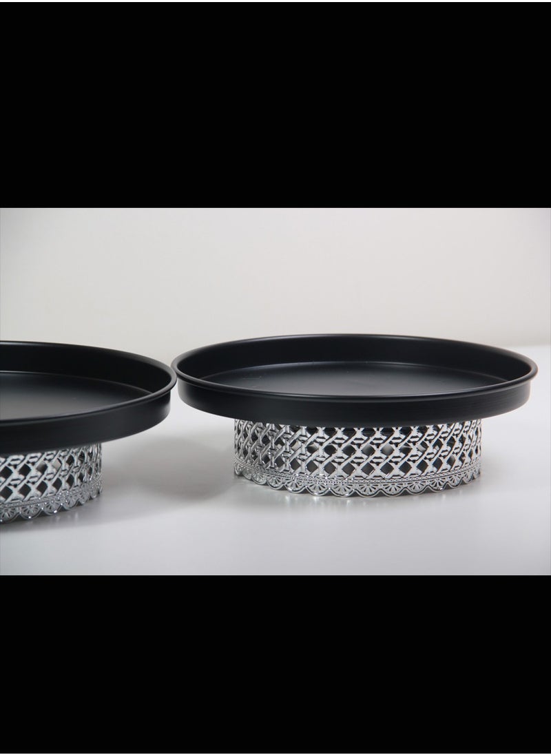 Generic - Serving plate holder for sweets and nuts with a luxurious royal touch (30cm)(26cm) - Image 1