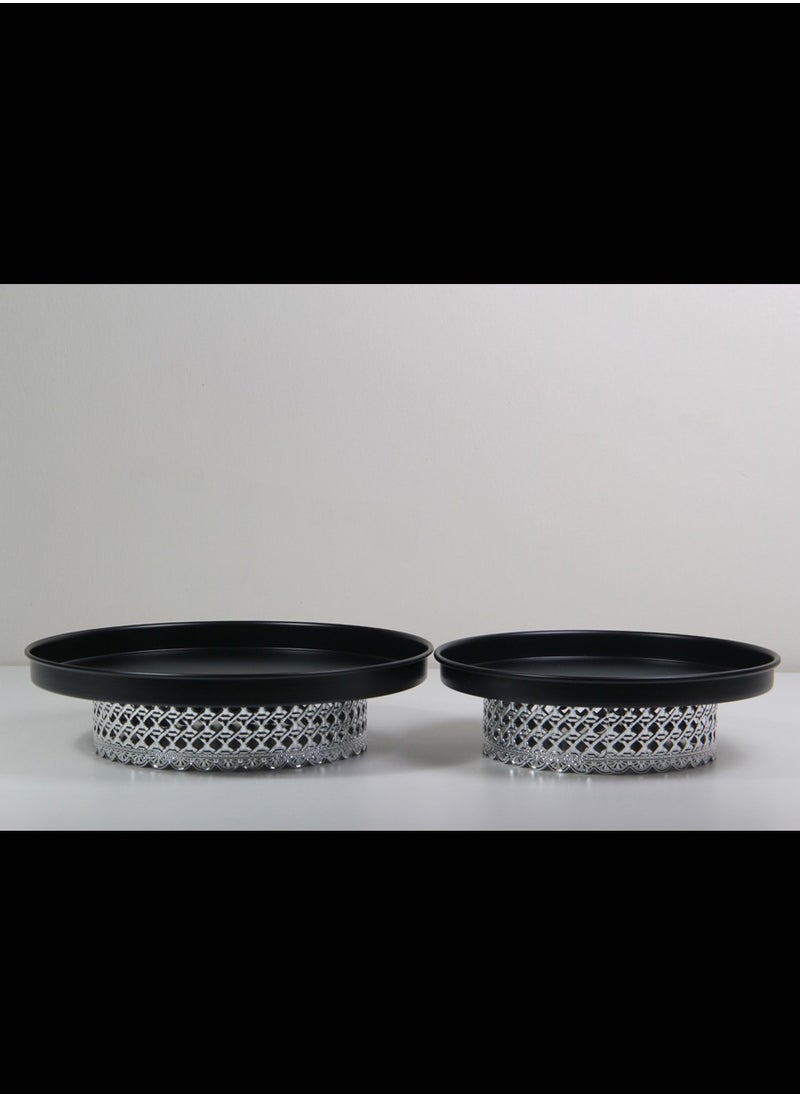 Generic - Serving plate holder for sweets and nuts with a luxurious royal touch (30cm)(26cm) - Image 1