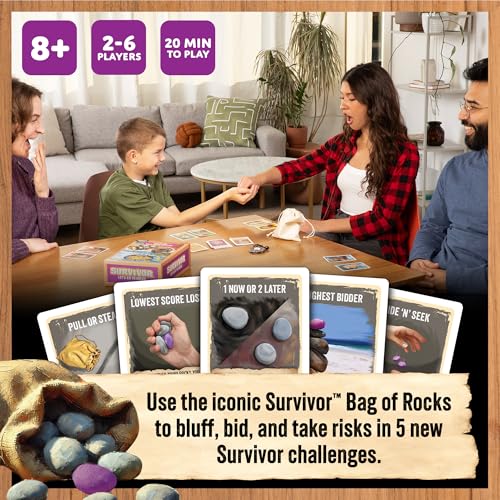 Exploding Kittens Survivor Lets Go to Rocks Game for Ages 8 2 to 6 Players Strategy and Challenge Party Game with Rocks Cards and Immunity Necklace - Image 5