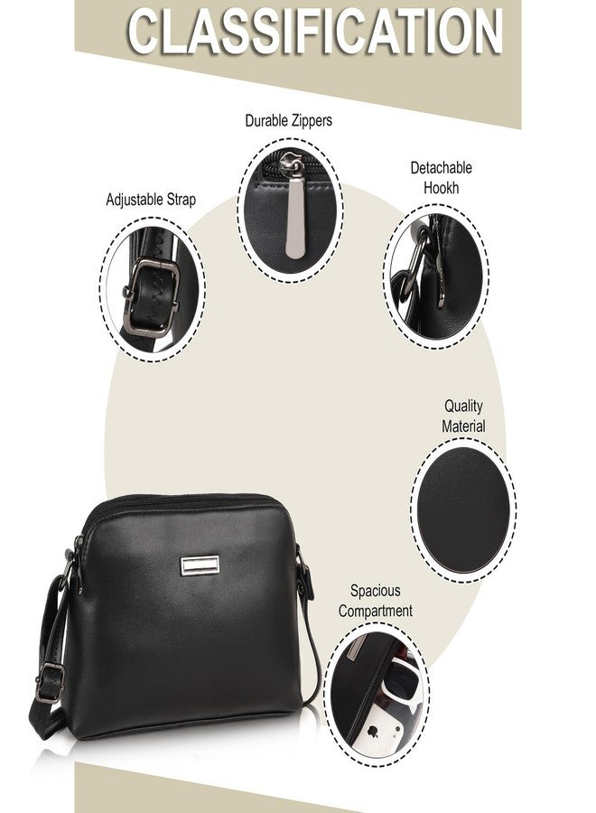 NORVE Synthetic Leather Classy Casual Design Shoulder Crossbody Trendy Side Women Sling Bag - Image 5