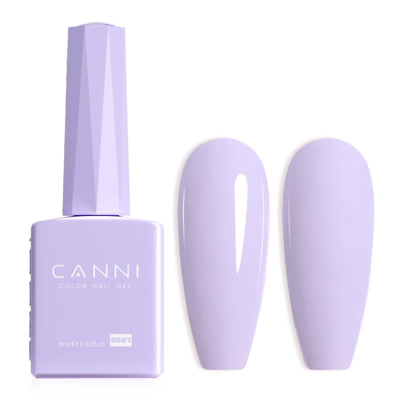 CANNI Purple Gel Nail Polish, 1Pcs Light Purple Gel Polish Pastel Color High Gloss Soak Off U V Nail Manicure Salon DIY - Image 1