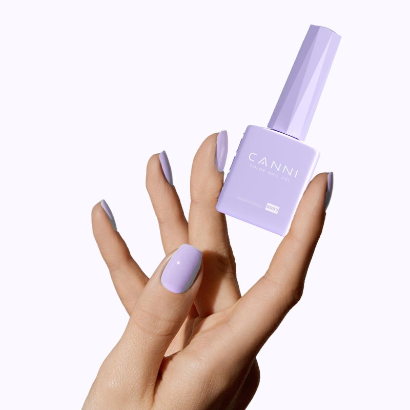 CANNI Purple Gel Nail Polish, 1Pcs Light Purple Gel Polish Pastel Color High Gloss Soak Off U V Nail Manicure Salon DIY - Image 5