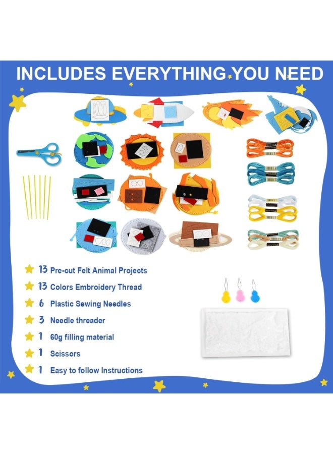 Space Sewing Kit for Solar System DIY Activity Explore Solar System, Science Activities - Educational Gifts for Boys Girl - Image 5