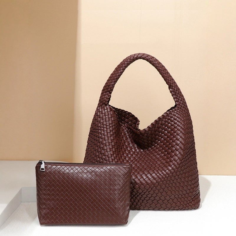 Hand-Woven Women'S Bag, Daily Casual Shoulder Bag, Large-Capacity Underarm Bag, Commuter Trend - Image 2