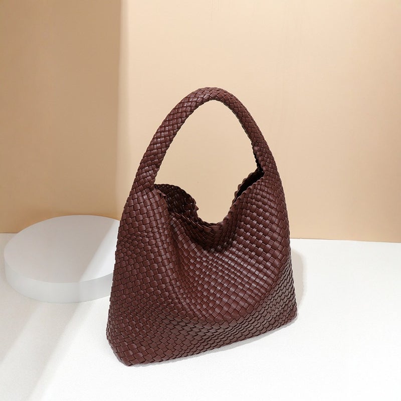 Hand-Woven Women'S Bag, Daily Casual Shoulder Bag, Large-Capacity Underarm Bag, Commuter Trend - Image 4