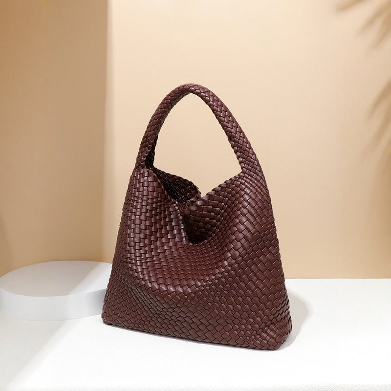 Hand-Woven Women'S Bag, Daily Casual Shoulder Bag, Large-Capacity Underarm Bag, Commuter Trend - Image 5