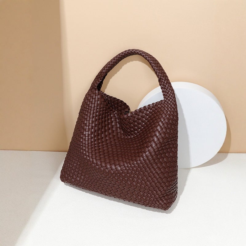 Hand-Woven Women'S Bag, Daily Casual Shoulder Bag, Large-Capacity Underarm Bag, Commuter Trend - Image 3