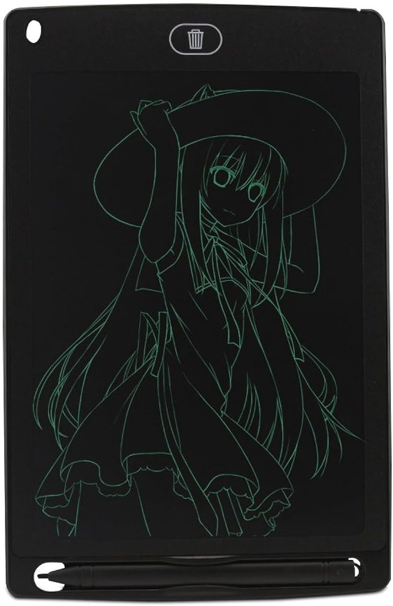 LCD Writing Tablet 8.5 Inch Doodle Pad Portable Electronic Writer Environmental Writing and Drawing Memo Board-Black