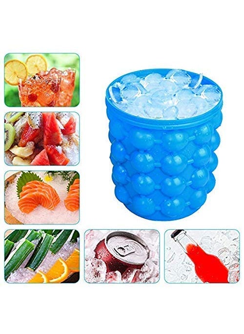 STHITI STHITI Silicone Ice Cube Maker The Innovation Space Saving Ice Cube Maker Bucket Revolutionary Space Saving IceBall Makers for Home Party and Picnic  - Image 4