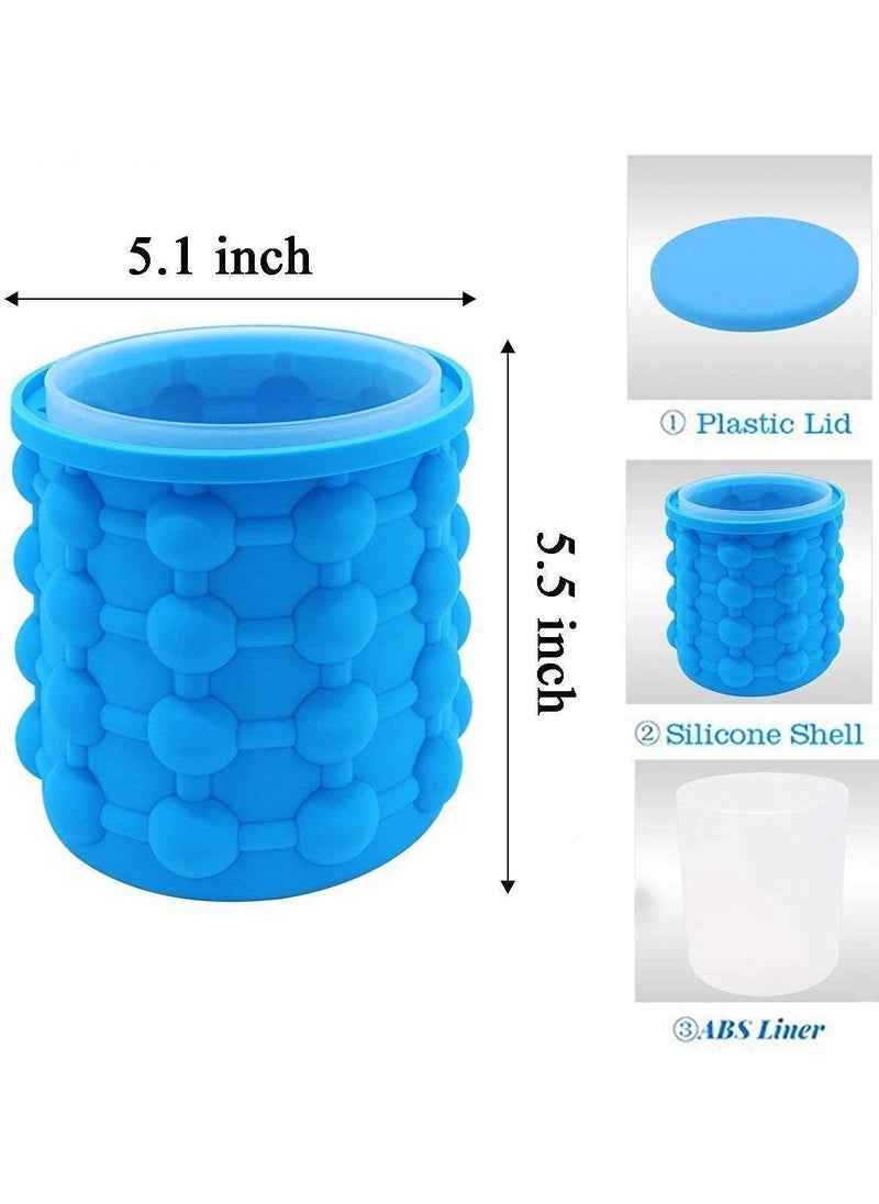 STHITI STHITI Silicone Ice Cube Maker The Innovation Space Saving Ice Cube Maker Bucket Revolutionary Space Saving IceBall Makers for Home Party and Picnic  - Image 2