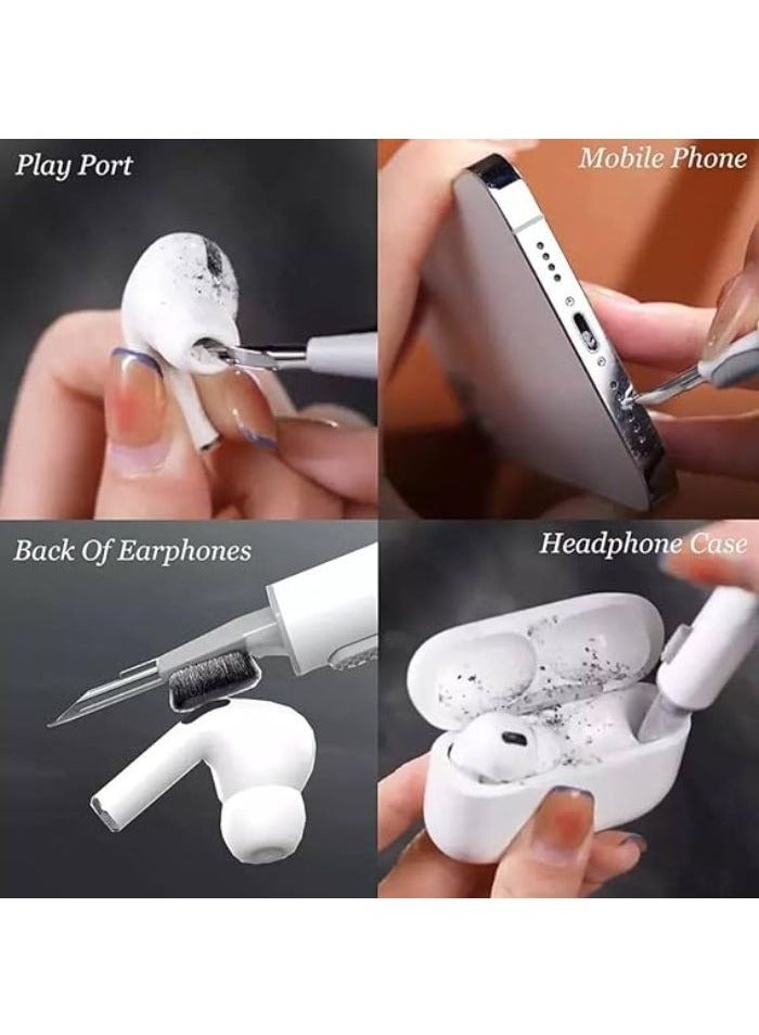 قلم تنظيف سماعات ايربودز متعدد الوظائف - مجموعة تنظيف سماعات الاذن بلوتوث - ادوات تنظيف لسماعات الاذن - Image 1