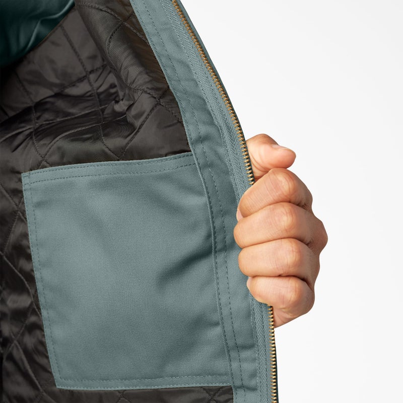 Dickies Men's Insulated Eisenhower Front-Zip Jacket,Lincoln Green,Large/Regular,Lincoln Green,Large/Regular - Image 5