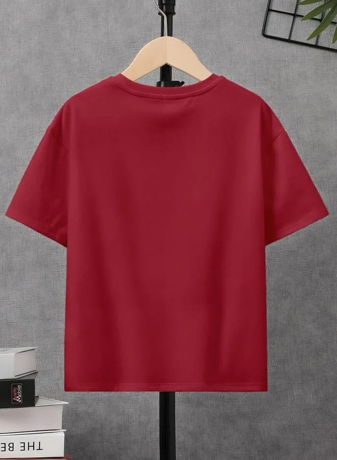 كوديز تيشيرت أطفال بطبعة جرافيك حمراء