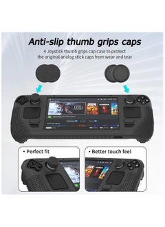 2023 Steam Deck Standing Protective Case, Thickening Silicone Accessories Protector, Soft Cover Skin Shell with 2 Pairs Thumb Grips, Full Protection Kit to Anti-Slip for Valve Stream Deck - pzsku/Z180A35A0744B468801D5Z/45/_/1701960840/1aec59e4-3360-425b-81ea-2848fa3543b7