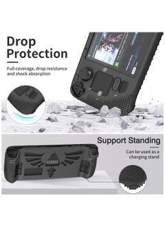 2023 Steam Deck Standing Protective Case, Thickening Silicone Accessories Protector, Soft Cover Skin Shell with 2 Pairs Thumb Grips, Full Protection Kit to Anti-Slip for Valve Stream Deck - pzsku/Z180A35A0744B468801D5Z/45/_/1701960841/d5d8a75f-9c15-4a39-9038-ef3c835c656f