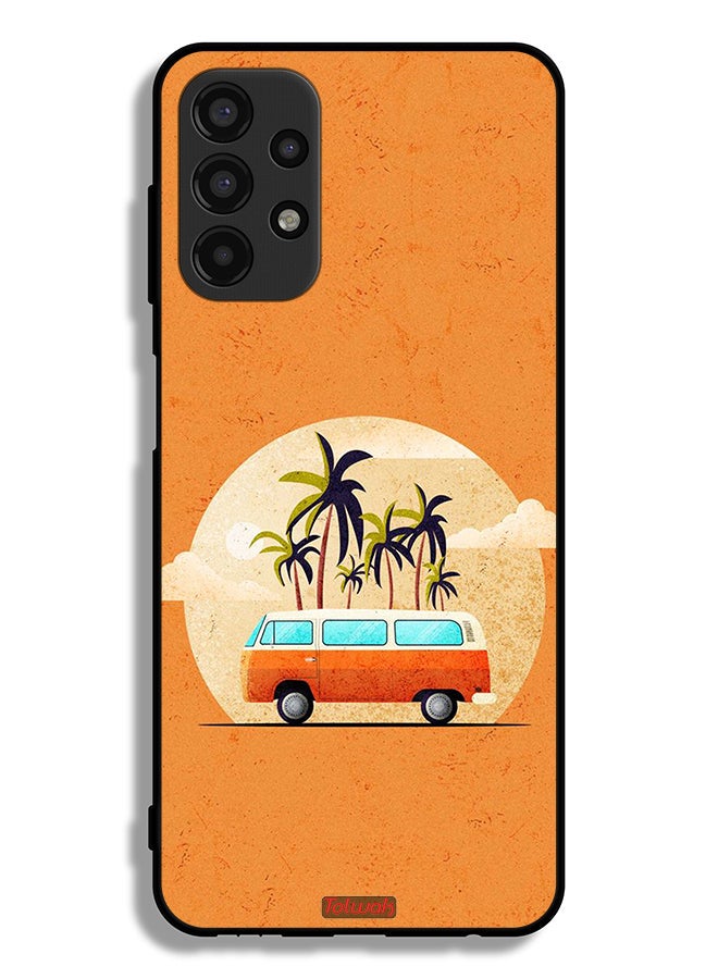Tolwak Samsung Galaxy A13 4G Protective Case Cover Bus Art - Image 1