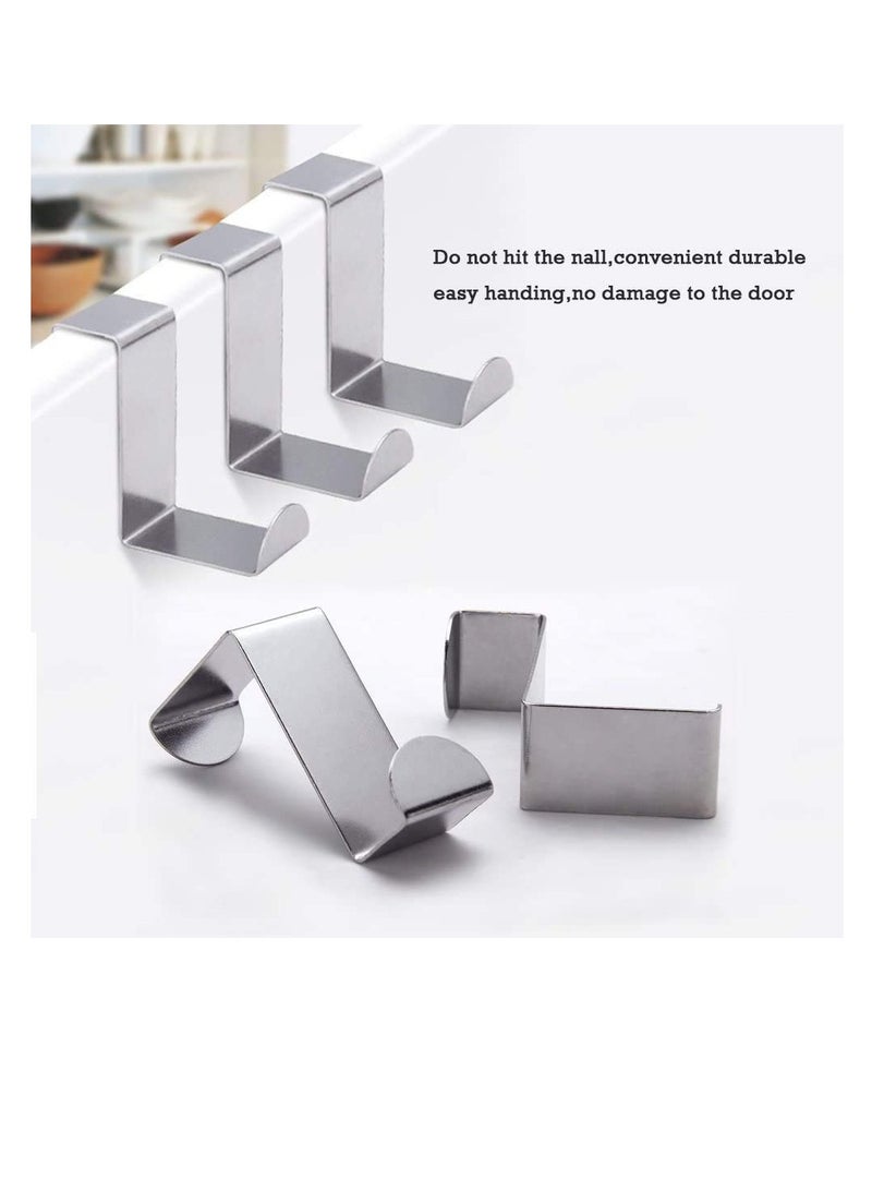 SOLARAE Bathroom Hook, Towels Over Door Hooks Over Door Hanger for Coat Stand, Towel, Clothes Coat Hooks for Bedroom, Clothes Hangers Helps for Tidy Rooms and Saves, 8PACK - Image 3