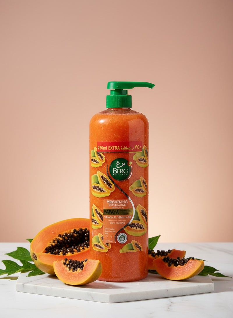 بيرغ جل استحمام ومقشر للتفتيح الطبيعي من بيرج - فيتامين ب₆ وهـ لبشرة ناعمة ولينة (1250 مل) - Image 1