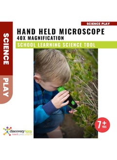 Discovery Toys Discovery Toys Explore IT! Hand HELD 40x Magnification LED Toy Microscope for Kids, STEM & Educational Toy, Interactive Learning, Portable, Ages 8+  - Image 3