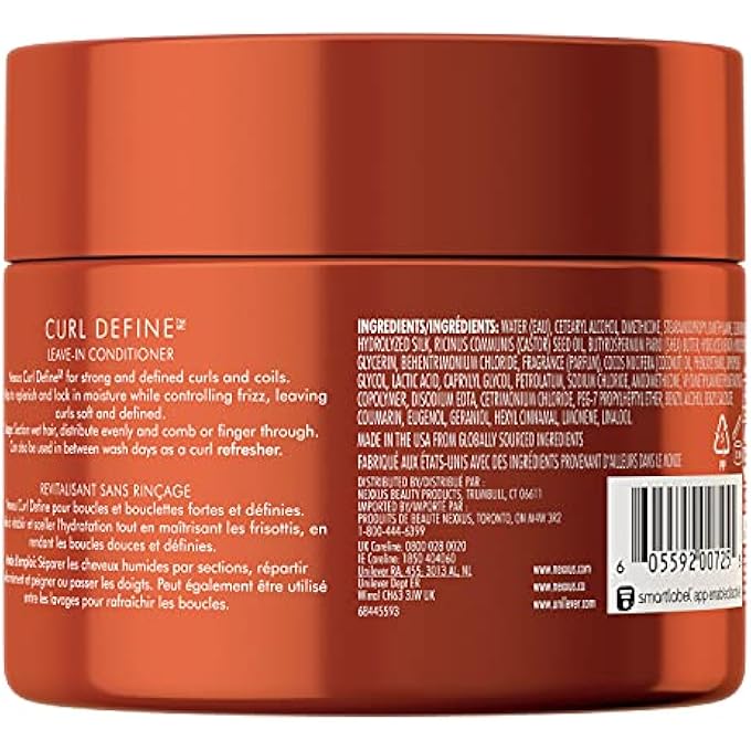 Nexxus CURL DEFINE LEAVE-IN CONDITIONER FOR CURLY HAIR WITH PROTEINFUSION CURL CONDITIONER FOR MOISTURIZING CURLS 8 OZ - Image 3