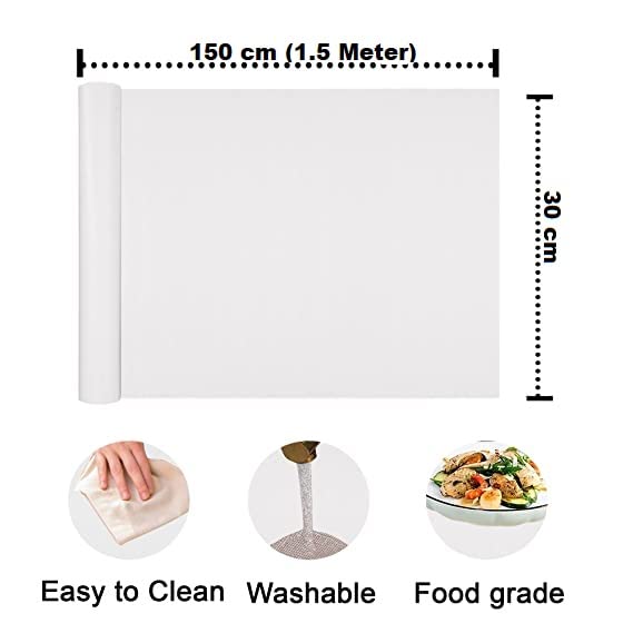 KAYJEN (30 Cm X 1.5 M) EVA Solid Useful And Multipurpose Anti Slip Mat/Sheet For Fridge, Kitchen, Drawer, Shelf Liner, Transparent,EVA - Image 2